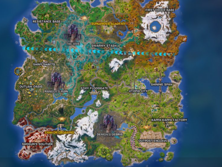 Tous les boss dans Fortnite Chapitre 6 Saison 4 - Emplacements, stratégies et récompenses 1
