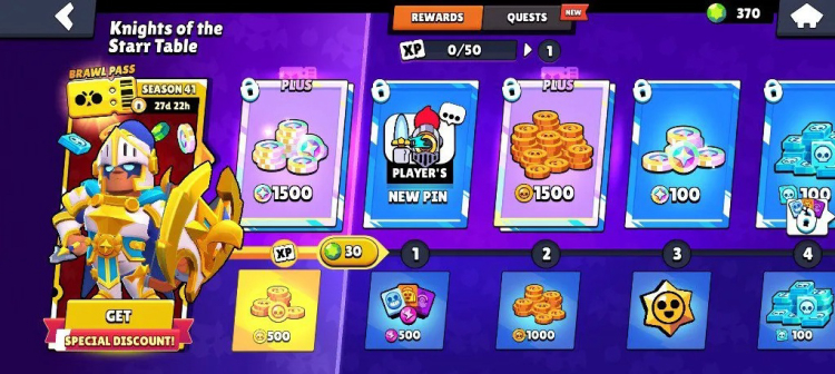 Brawl Stars Season 41 – Knights of the Starr Table Brawl Pass Full Guide 2