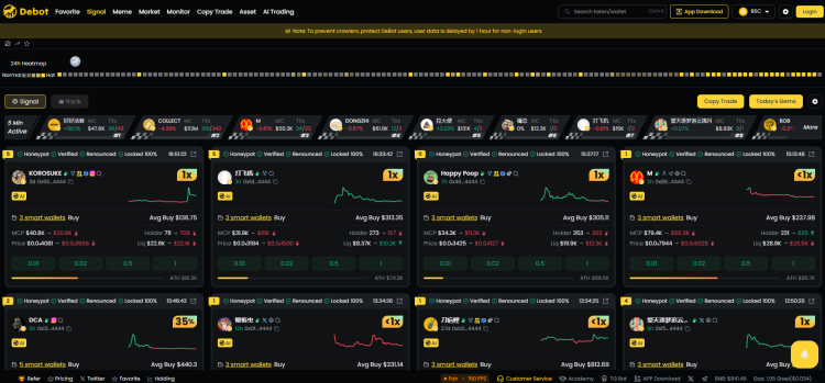 Une faille de sécurité majeure a été signalée sur la plateforme de cryptomonnaie DeBot 1.