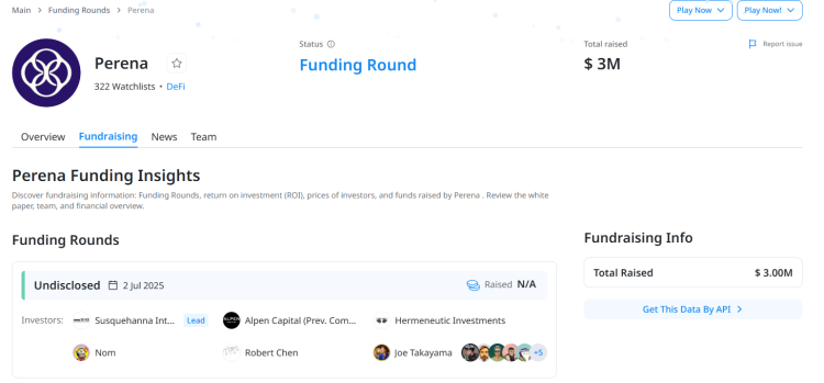 Perena : L’infrastructure décentralisée pour les stablecoins sur Solana attire l’attention des investisseurs et des utilisateurs 1