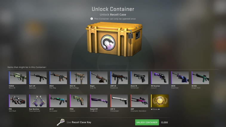 Valve a publié un nouveau boîtier pour CS:GO appelé Recoil Case. Photo 1