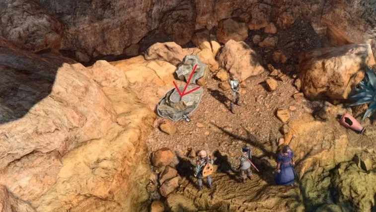 Unveiling the Mystery of the 'Scuffed Rock' Puzzle in Baldur's Gate 3. Photo 1